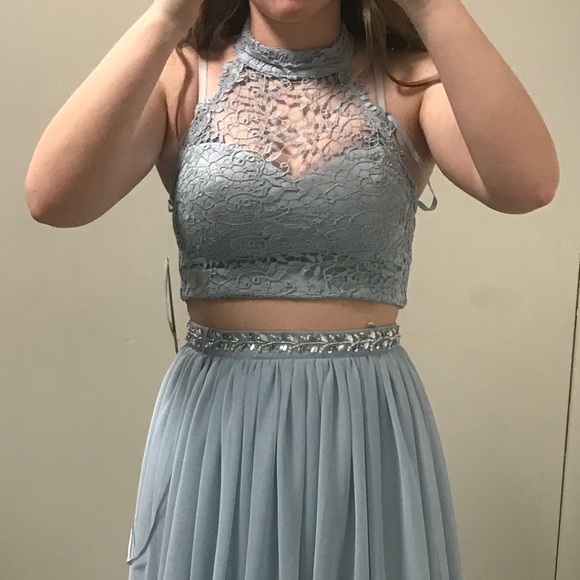 Baby Blue Prom Dress - Picture 2 of 2